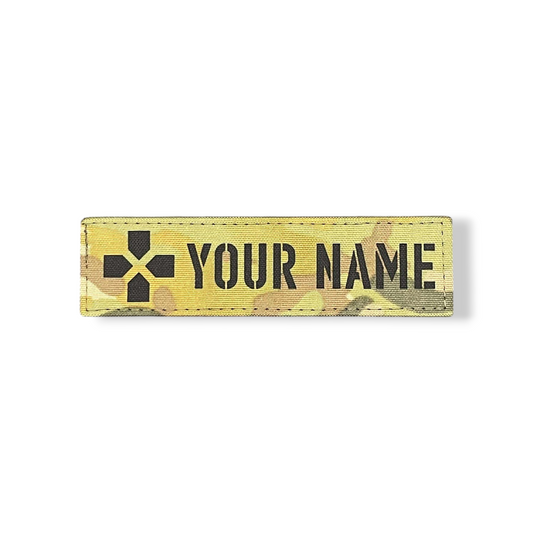 Medical Cross Custom Name Plate Patch
